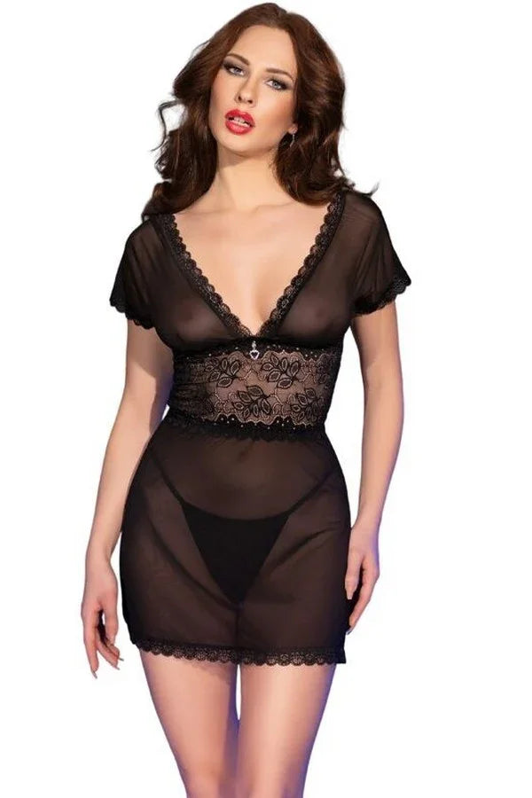 Nuisette noire CR4830 par Chilirose