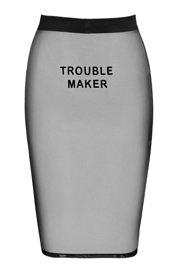 Jupe Troublemaker F390 par Noir Handmade
