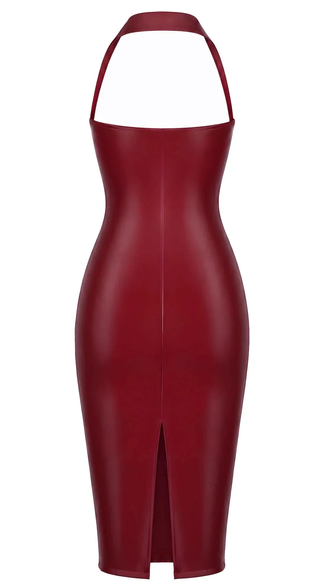 Robe bustier wetlook F396
