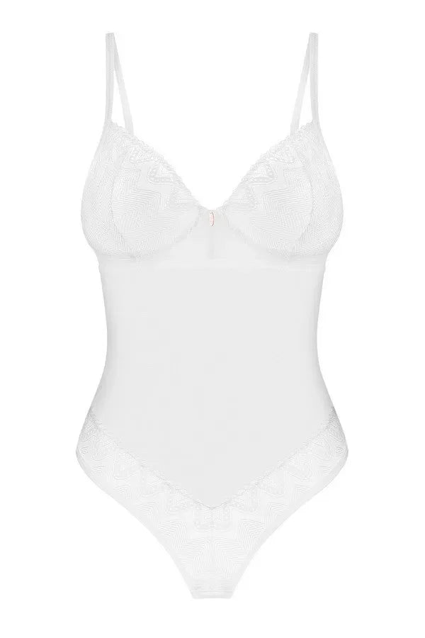 Body blanc Alissium par Obsessive