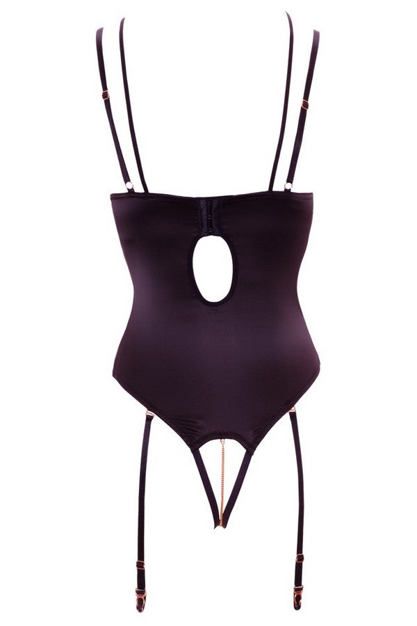 Body ouvert + strass par Abierta Fina