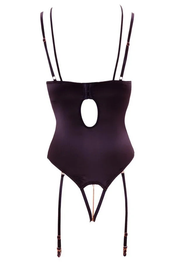 Body ouvert + strass par Abierta Fina