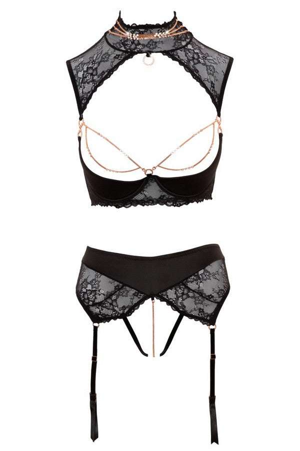 Ensemble redresse-seins chainettes par Abierta Fina