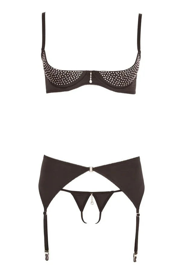 Ensemble ouvert à strass par Abierta Fina