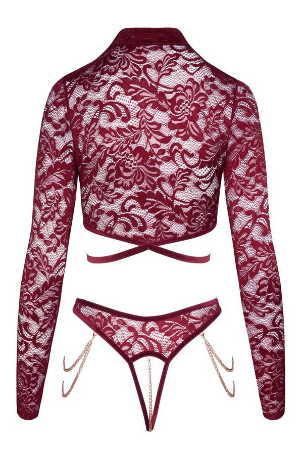 Ensemble top ouvert par Abierta Fina