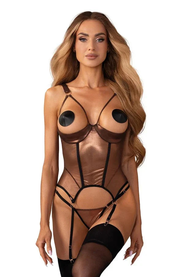 Guêpière ouverte Soranna par Obsessive