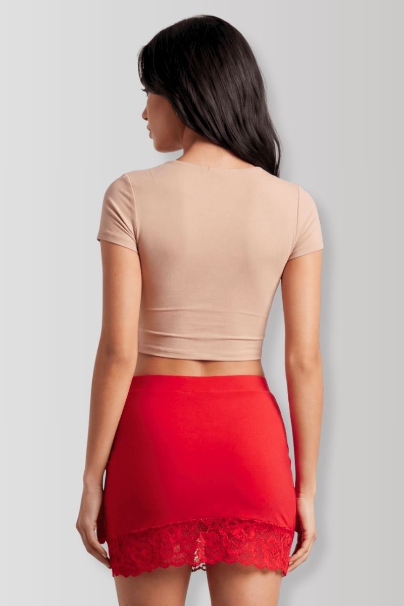 Mini-jupe Marina rouge
