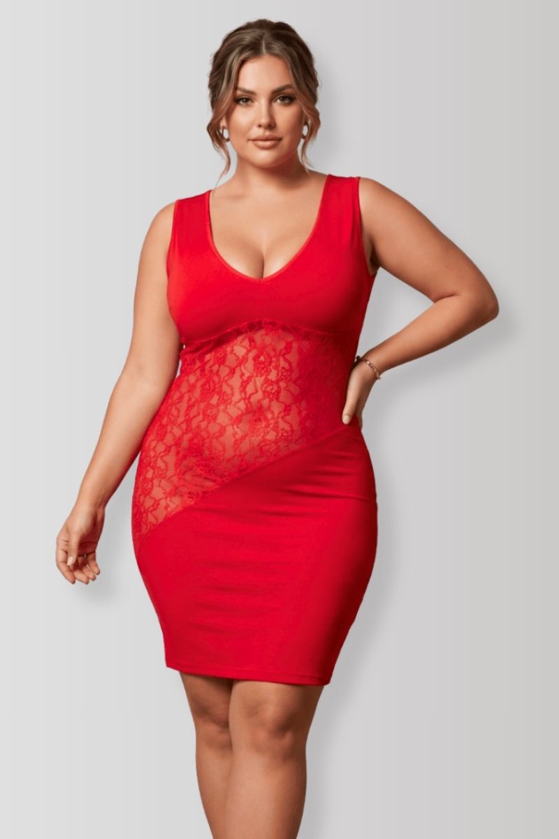 Robe rouge Olivia