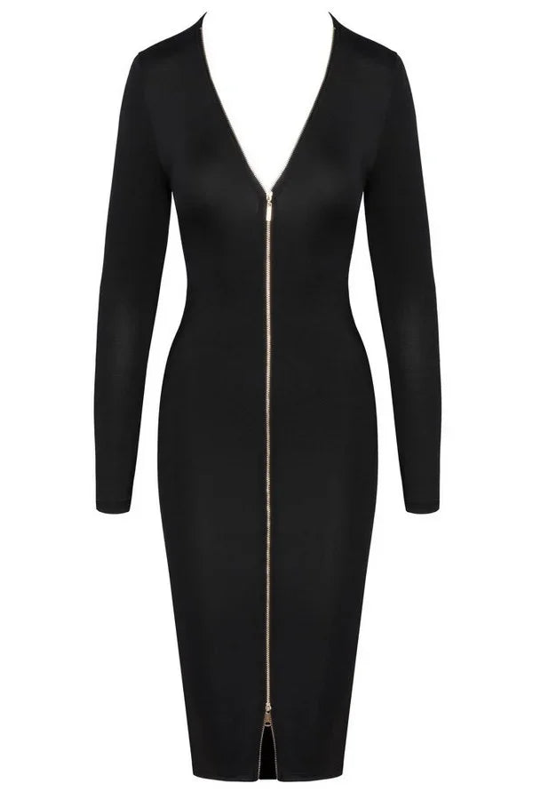 Robe midi zip argenté par Cottelli lingerie