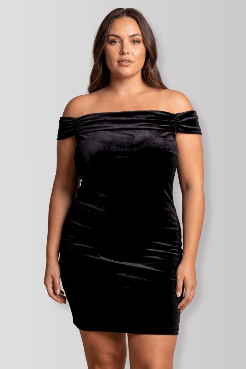 Robe velours noir Giulia