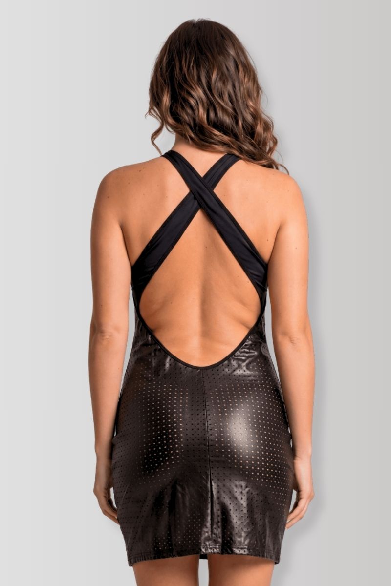 Robe wetlook Margot