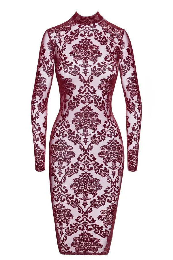 Robe midi Kink Royal F384 par Noir Handmade