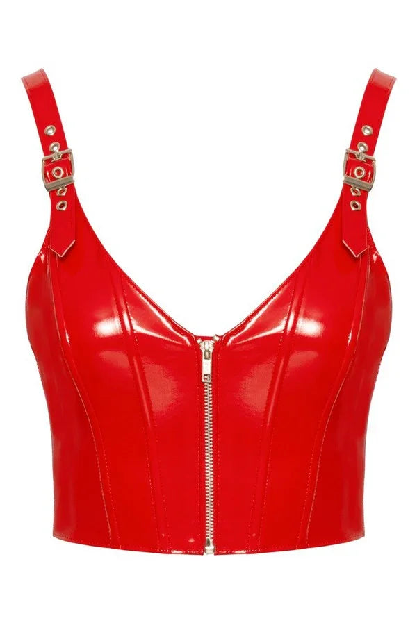 Top vinyle rouge par Black Level