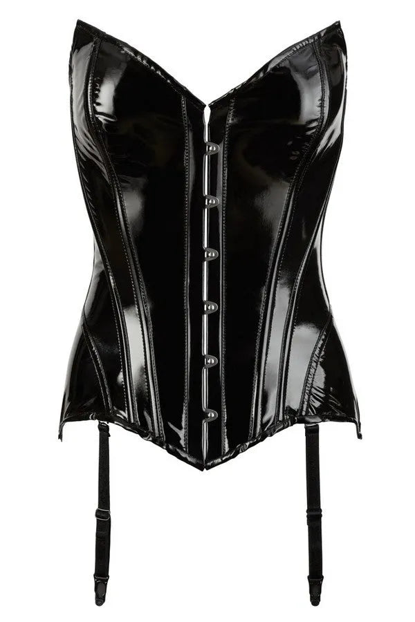 Corset vinyle push-up par Black Level