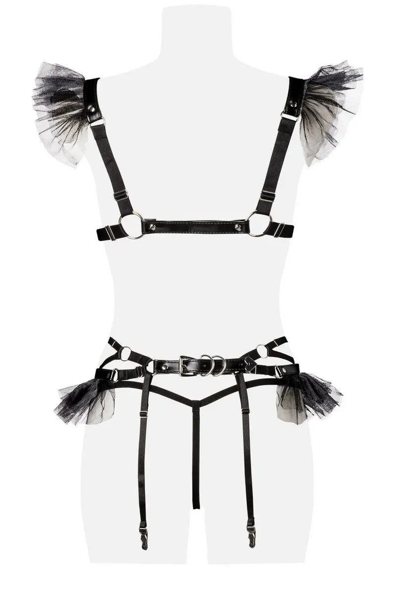 Ensemble ouvert Black leather par Grey Velvet