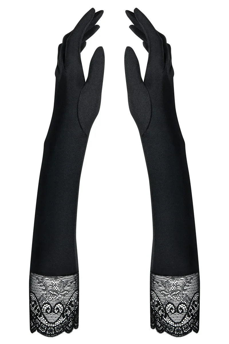 Gants satinés Miamor par Obsessive