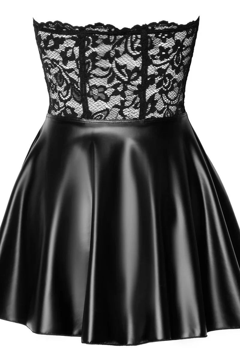 Robe patineuse vinyle par Noir Handmade