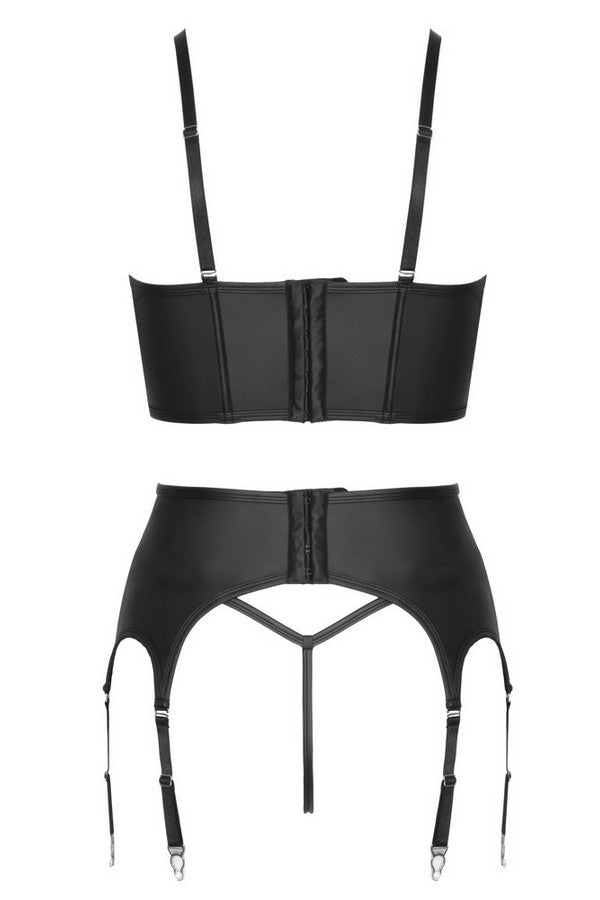 Ensemble wetlook bustier
