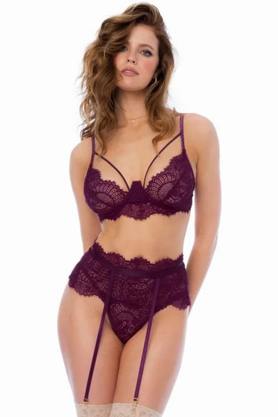 Ensemble Forever Love bordeaux par Mapalé lingerie