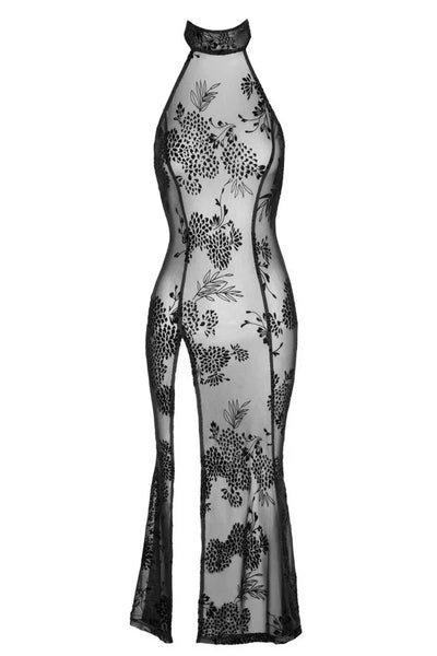 Robe longue dos-nu par Noir Handmade