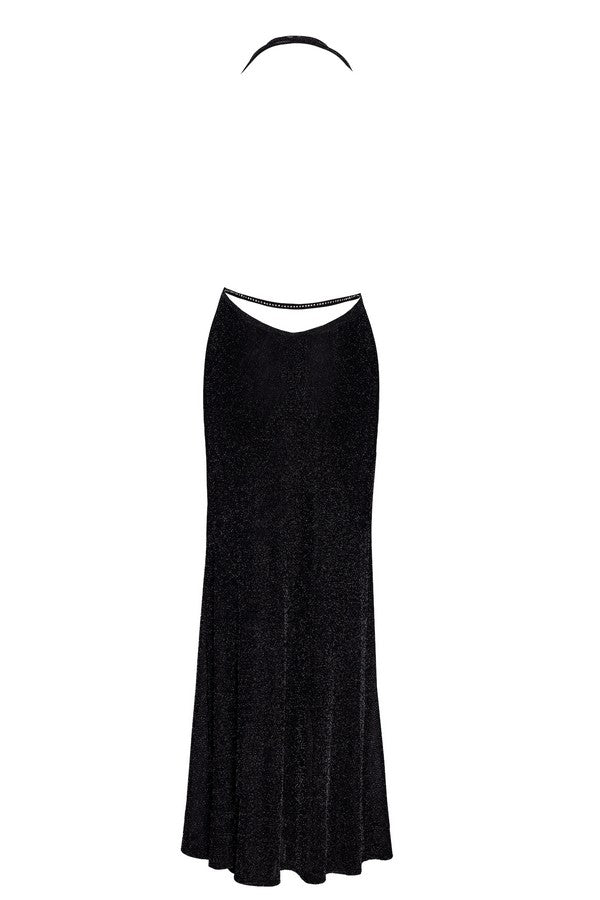 Robe longue fluide Onyx F373