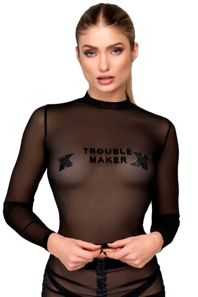 Top Troublemaker F389 par Noir Handmade