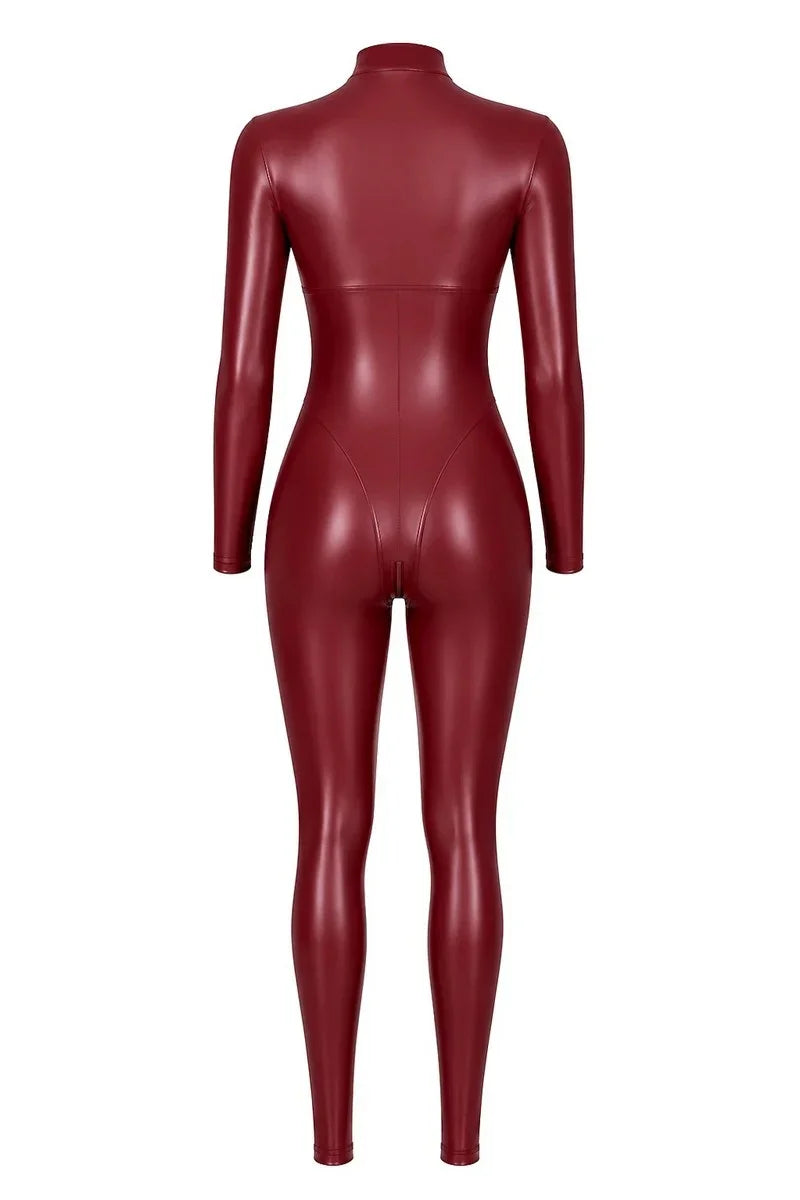 Combinaison intégrale bordeaux F395