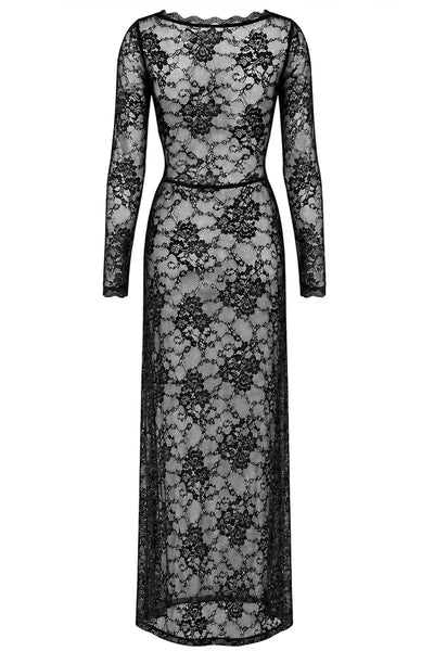 Robe longue dentelle F405