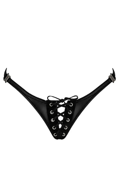 String lacé noir F413