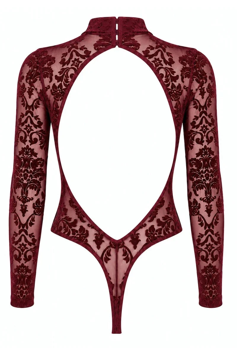 Body bordeaux dos-nu F422