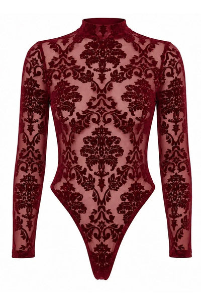 Body bordeaux dos-nu F422