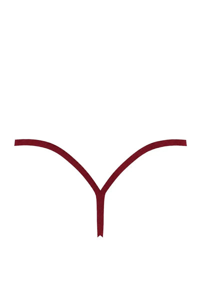 String résille bordeaux F426