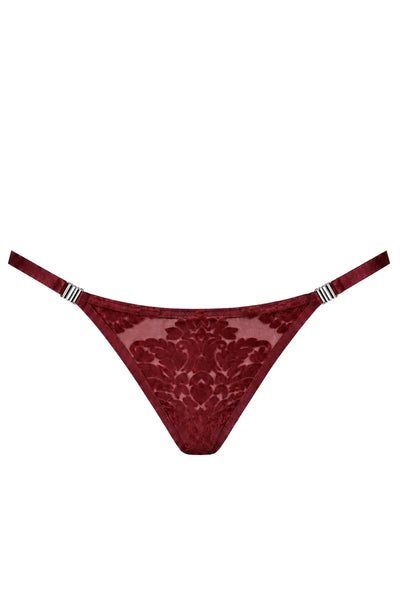String résille bordeaux F426