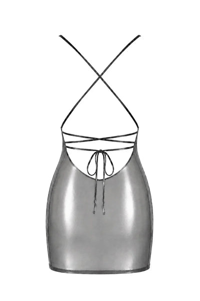 Robe courte métallisée F428