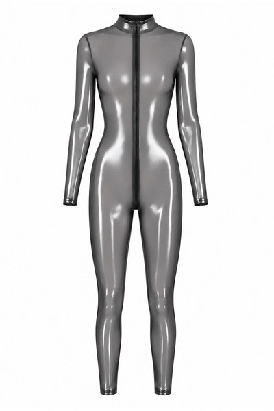 Catsuit métallisé argent F429