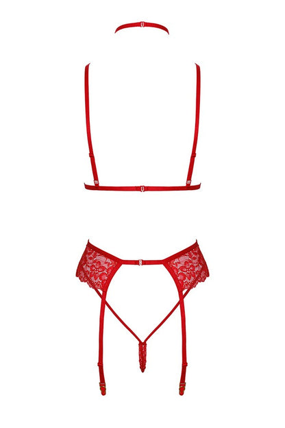 Ensemble Red Lace Kiss 243