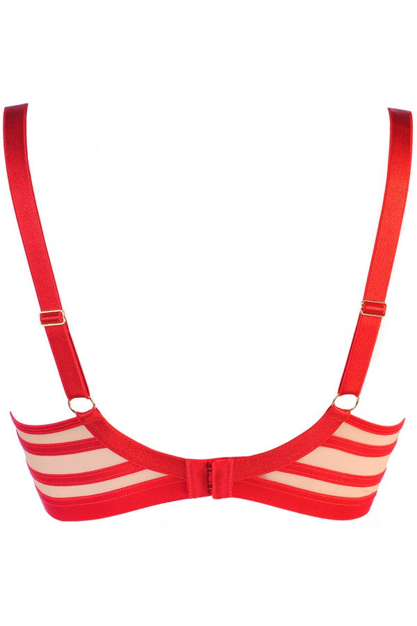 Soutien-gorge rouge V-10541-Axami