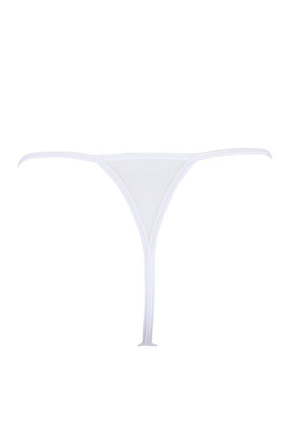String blanc à rivets V-9798 par Axami