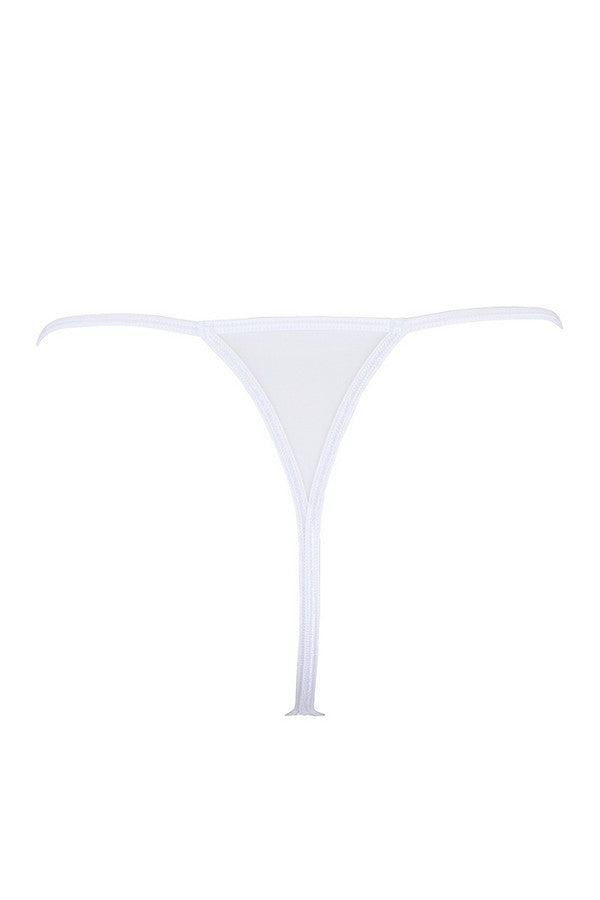 String blanc à rivets V-9798 par Axami