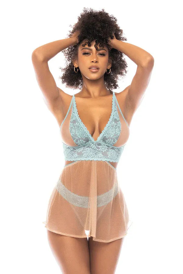 Babydoll 2 en 1 Abilene par Mapalé lingerie