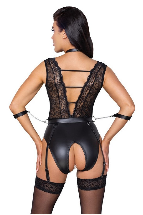 Body ouvert bi-matière & attaches par Cottelli lingerie