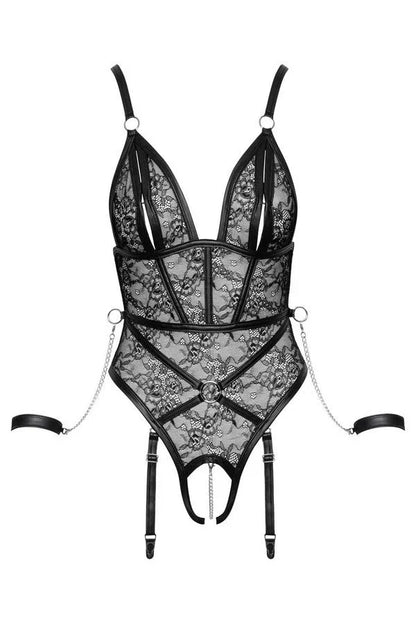 Body ouvert dentelle & harnais par Cottelli lingerie