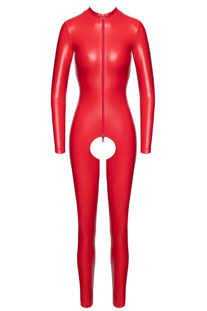 Combinaison wetlook rouge Ligne Privée