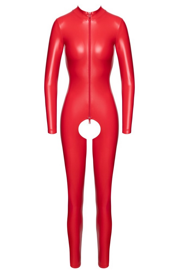 Combinaison wetlook rouge Ligne Privée