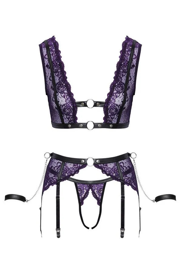 Ensemble dentelle ouvert & attaches par Cottelli lingerie