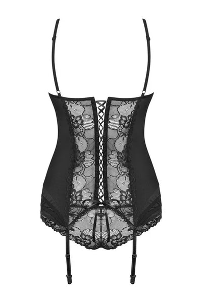 Guêpière Heartina noire par Obsessive