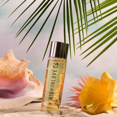 Huile de massage coucher de soleil tropical 120ml par HIGH ON LOVE