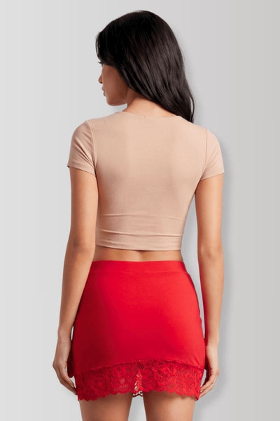 Mini-jupe Marina rouge