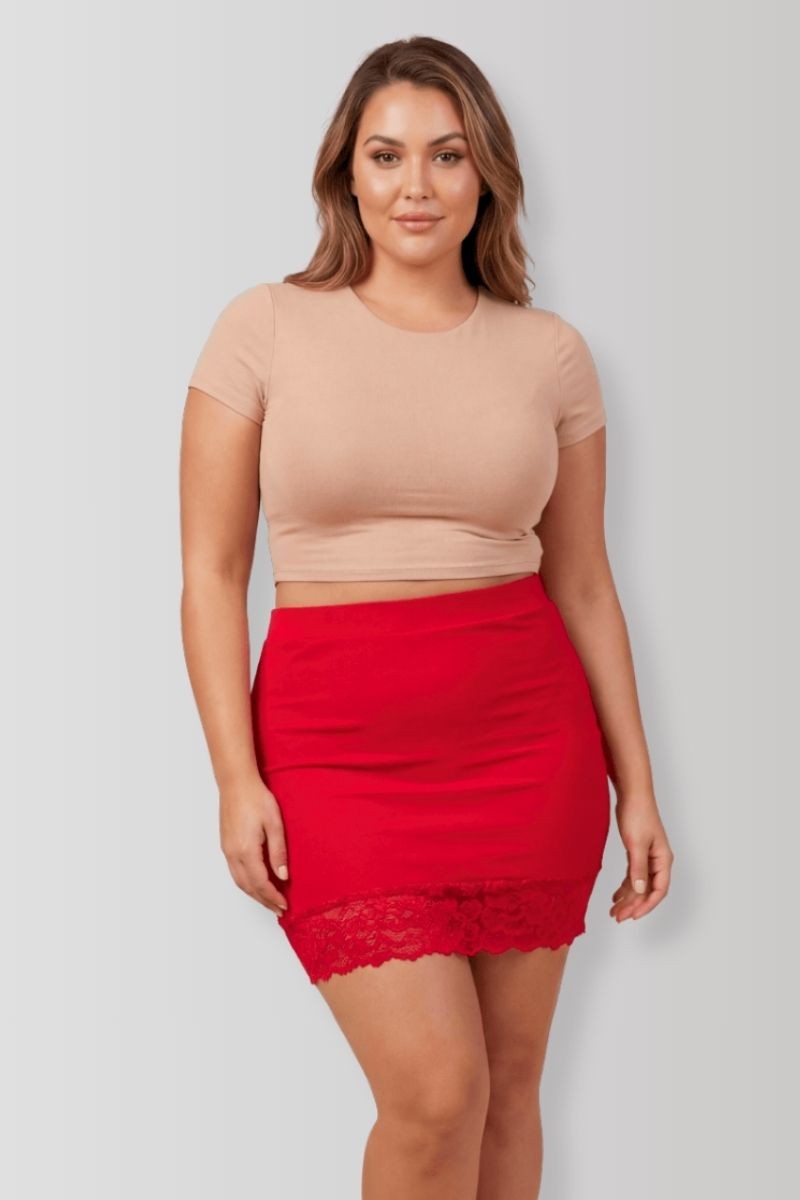Mini-jupe Marina rouge