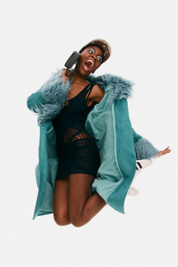 Robe résille Love Rave